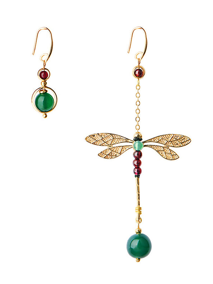 Vintage Irregular Ethnic Dragonfly Women Earrings