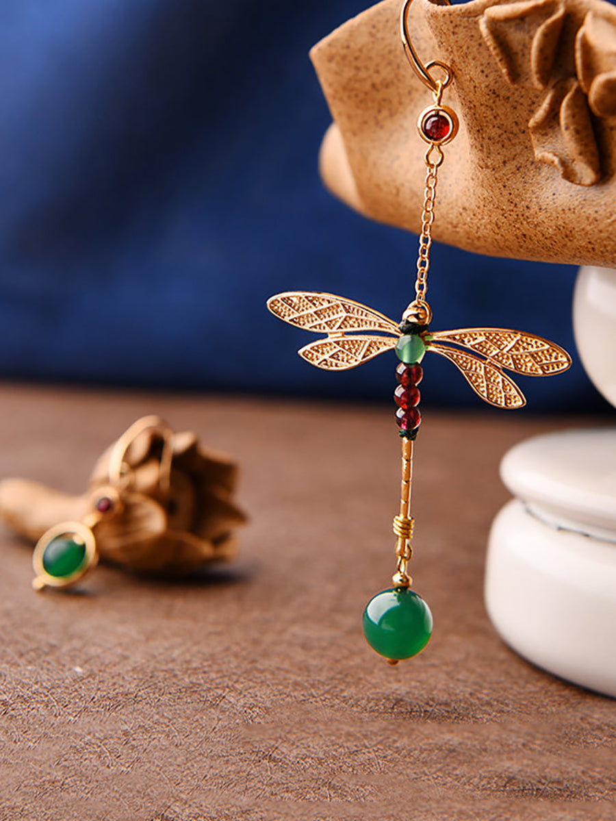 Vintage Irregular Ethnic Dragonfly Women Earrings
