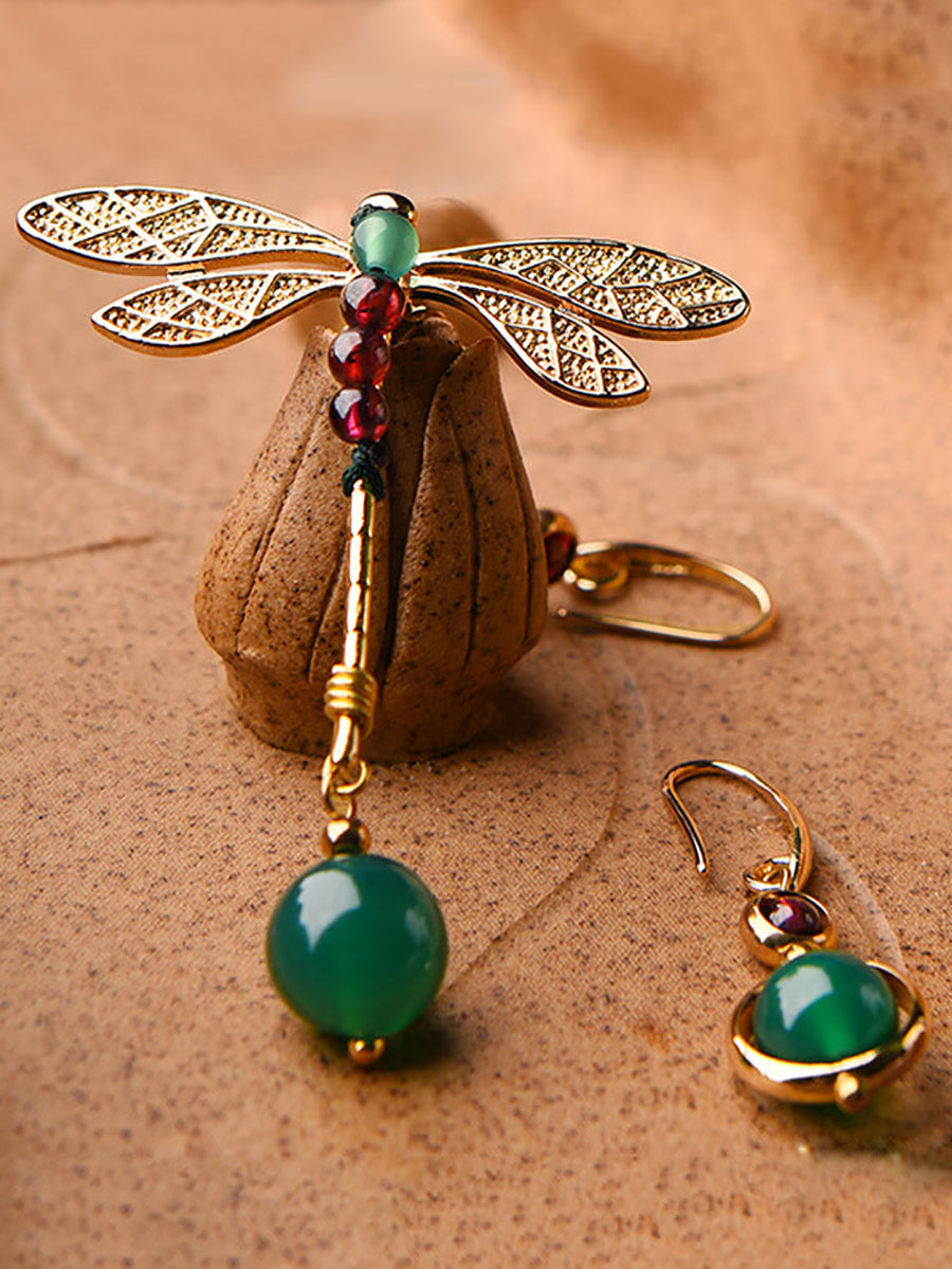 Vintage Irregular Ethnic Dragonfly Women Earrings